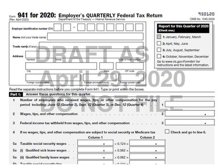 New Form 941 to be Released